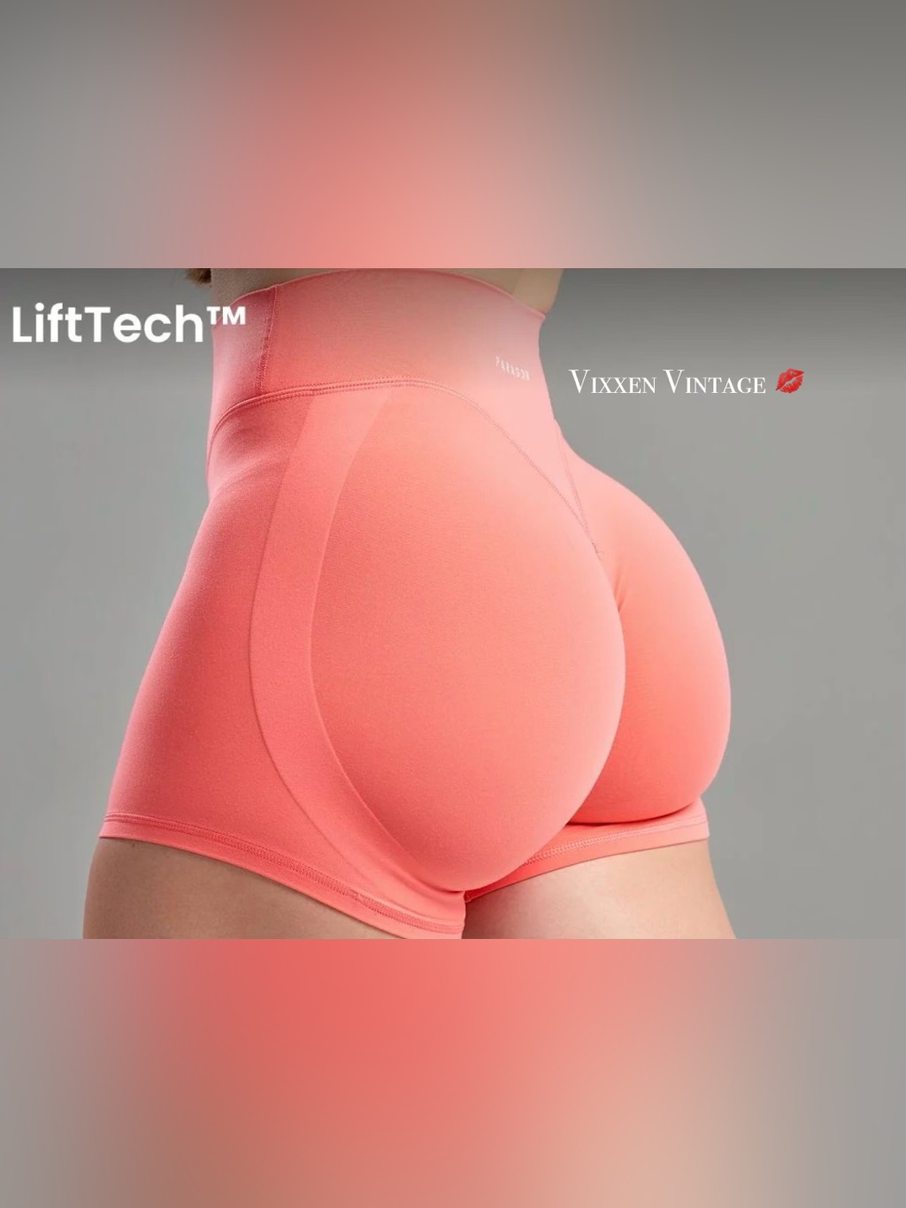 Paragon Formlux 'Lifttech Mid-Rise Shorts 5"' In Juicy Peach — image 4 of 4